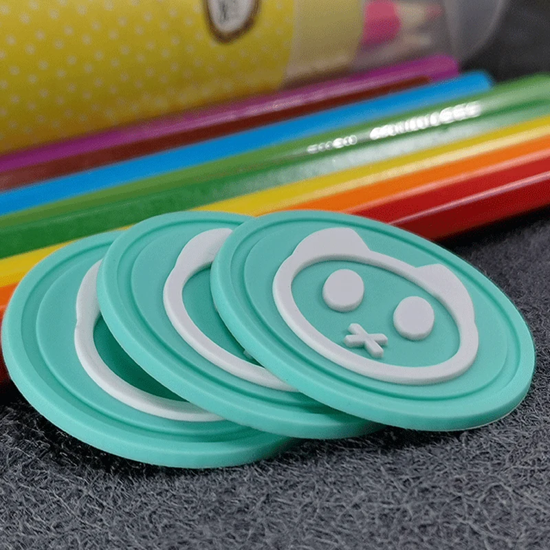 Three-colour Sew On Private Color 3D PVC Soft Silicone Label Tags For Shoes Garment Accessories