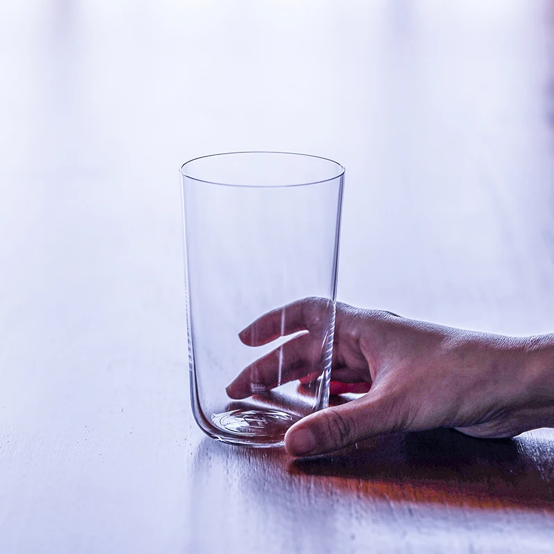 PLD302 CRISON Japanese style minimalist crystal glass cup, Highball cup, juice bar cocktail American iced coffee cup