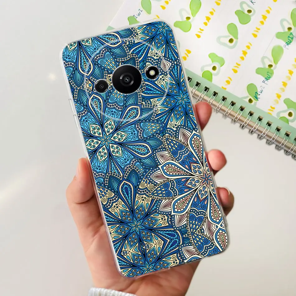 Elegant Printing Soft Silicone Clear TPU Slim Phone Case