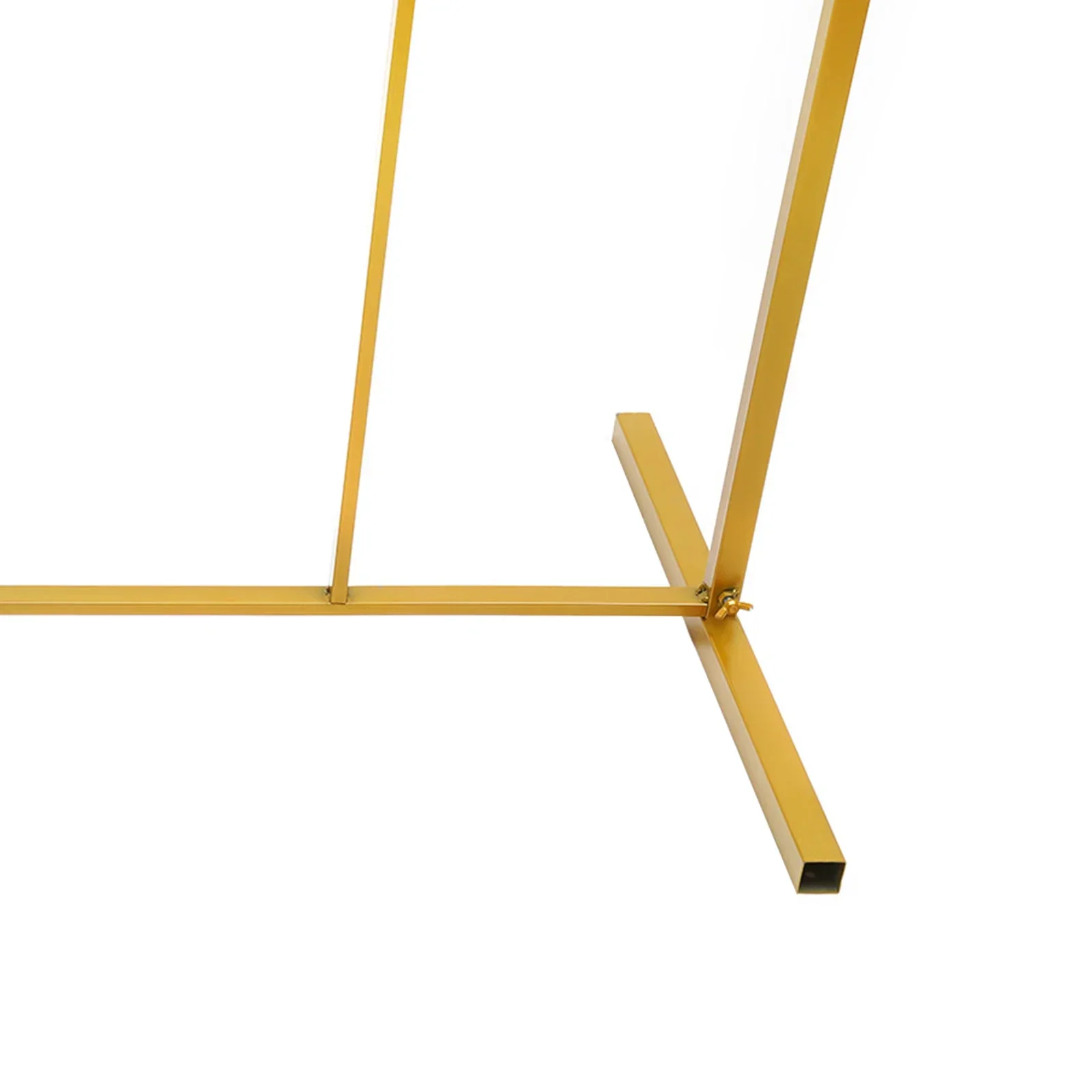 6,5x3,3ft Hintergrundständer Goldener Ballonbogen-Ständer Metall-Ballonbogenhalter-Set Metall-Gartenbogen für Garten-Hochzeiten und Partys – Detail 12
