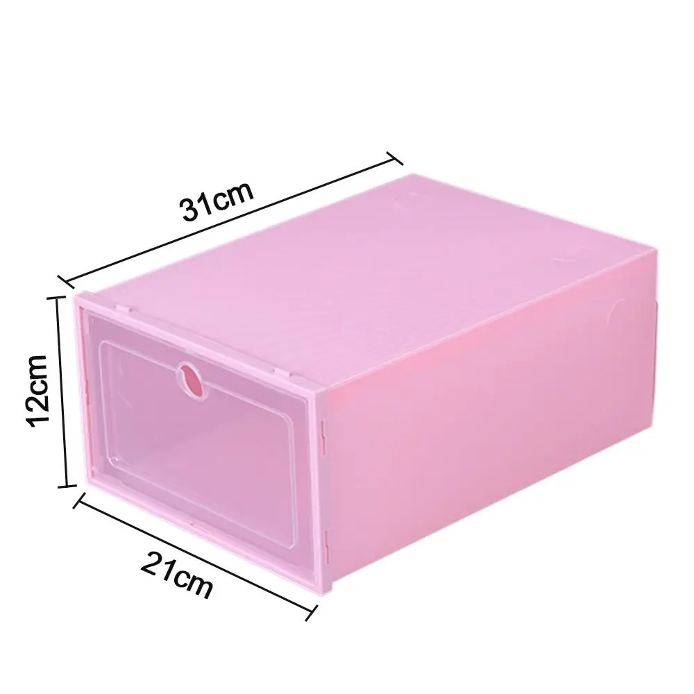 Shoe Organizer Thickened Drawer Case Foldable Clear Dustproof Plastic For Shoes Shoe Cabinet Rack shoe rack shoe organizer shoe cabinet