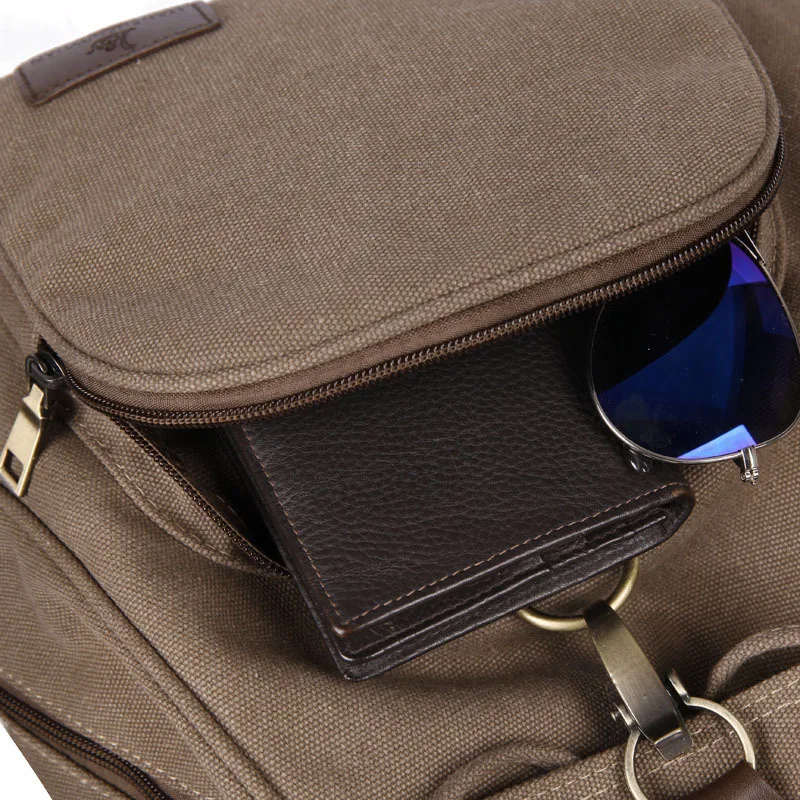 High Capacity Backpacks Canvas Backpack Retro Trendy School Backpack for College Fashion Students Women's Outdoor Travel Canvas