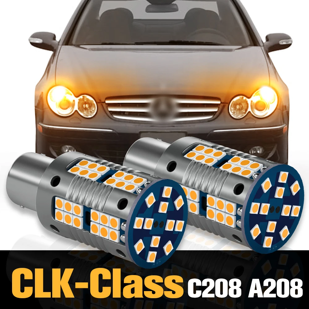 

2pcs Canbus LED Turn Signal Light Lamp Accessories For Mercedes Benz CLK Class C208 A208 1997 1998 1999 2000 2001 2002