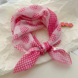 Elegant Women's Artistic Silk Scarf - Retro Floral Design, Breathable and Versatile (6)