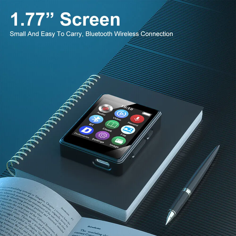 Metal Portable Bluetooth MP3 Player with TFT Screen and FM Radio