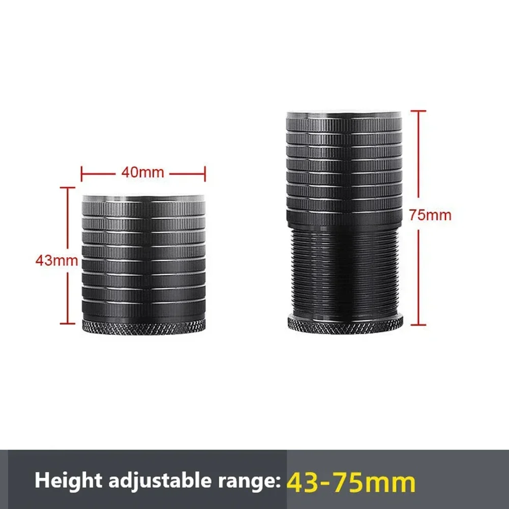 Adjustable Aluminum Alloy Bed Risers with Silicone Base - Furniture Hardware Accessories (Set of 1-16 Pieces)