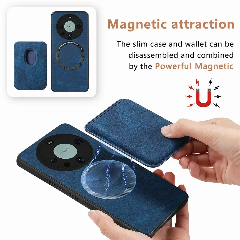 Deluxe 2-in-1 Detachable Leather Card Case and Cover