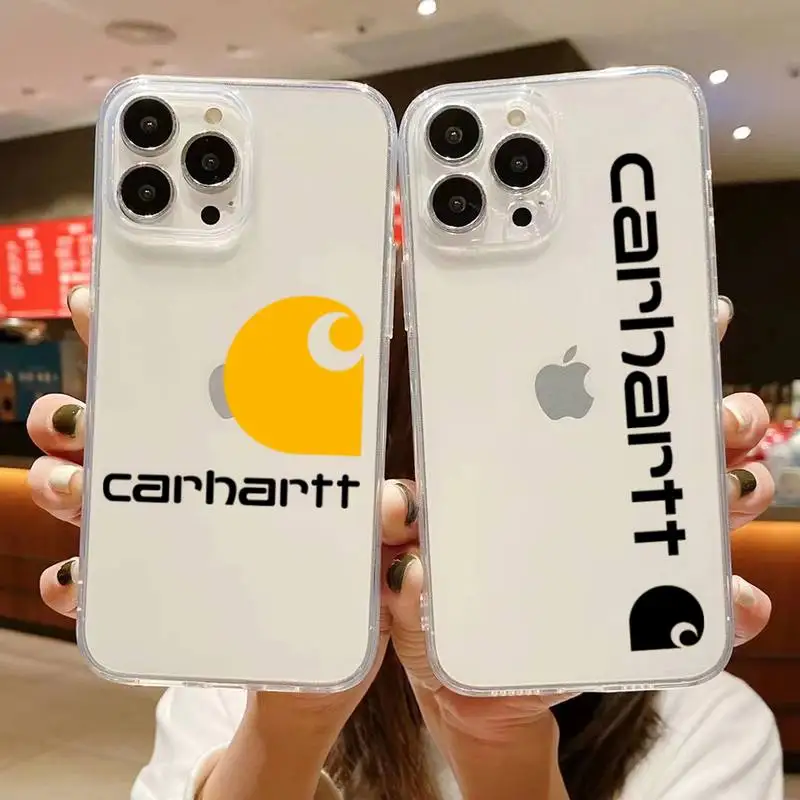 Fashion brand Carhartt Phone Case for iphone 14 13 12 11 Mini Pro XS MAX 8  7 Plus X XR SE 2020 Silicone Soft cover