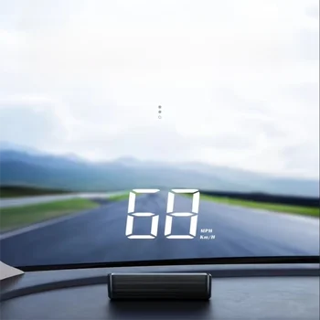 Tachimetro universale per auto HUD GPS Head-Up Display Proiezione velocità parabrezza Display digitale velocità KMH per veicoli Camion Auto