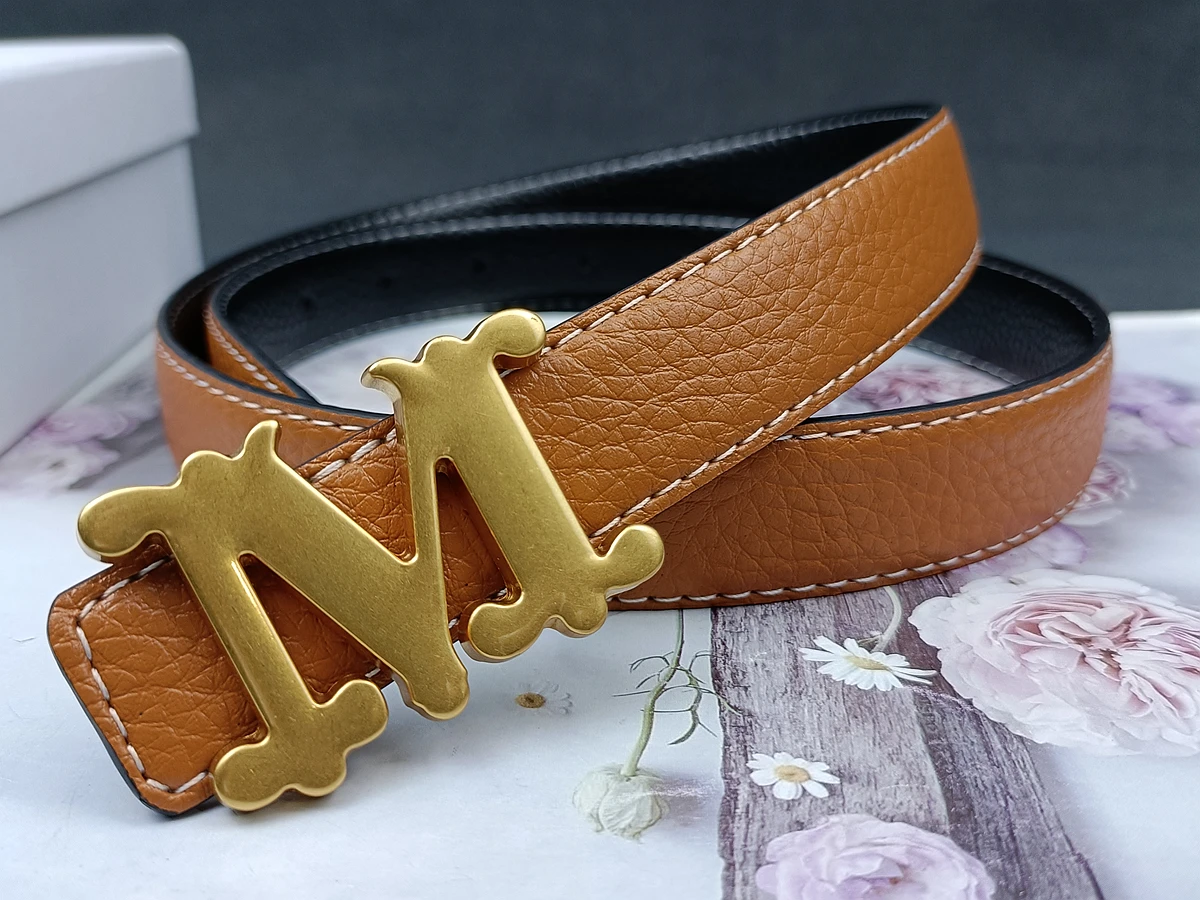Waist Decoration Leather Stylish Belt Casual Luxury Design Slide Buckle Belt Simple Waistband Women Girl
