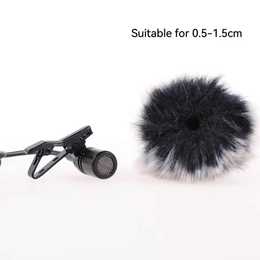 

Mic Muff Microphone Muffs Musical Instruments Furry Windshield Mic Soft Comfortable Wireless Lavalier Mic Clip-on Lavalier Mic