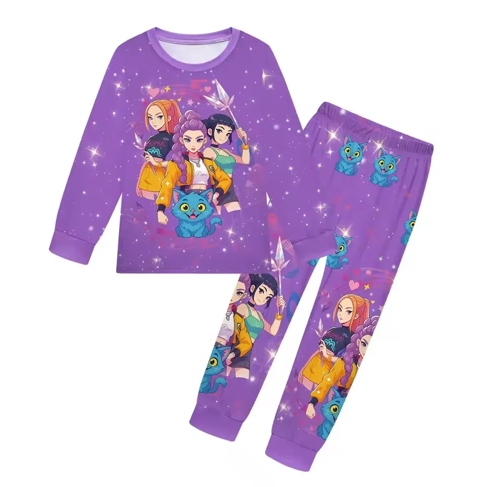 Kids Pyjamas Huntrix Kpop Demon Hunter Kids Pajamas, Huntrix Girl
