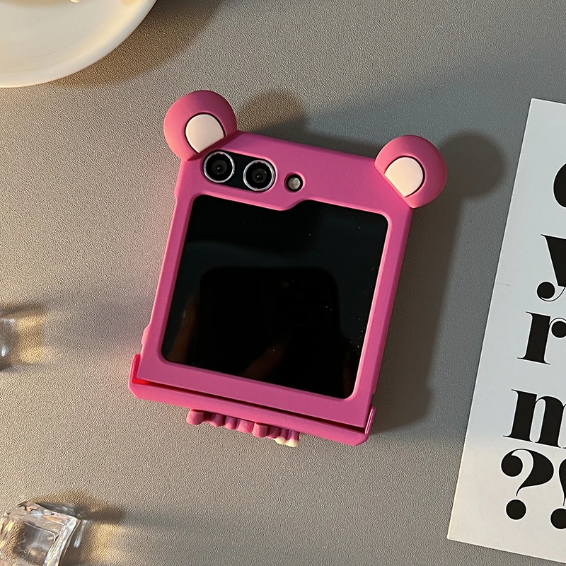 Adorable Lucky Hinge Phone Case with Cute Ears Design
