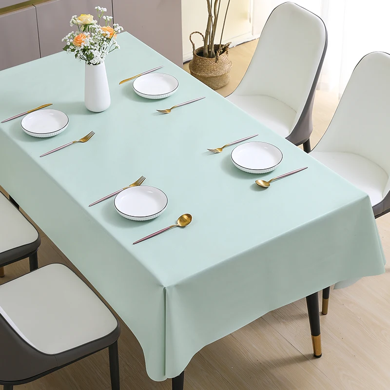 

Table cloth, washable, waterproof, and oil resistant, table mat, solid color