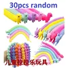 30-3PCS Funny Unicorn Pull Worm Noodle Fidget Toys Stretch String TPR Rope Anti Stress Toys String Stress Relief Autism Vent Toy 1