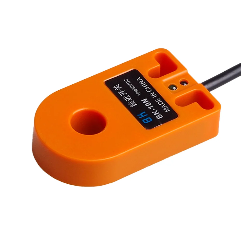 

Orange 10mm Hole DC 6-36V 3 Wire NPN N/O HX-DGS-10N Inductive Ring Proximity Sensor Switch For Metal Screw Spring
