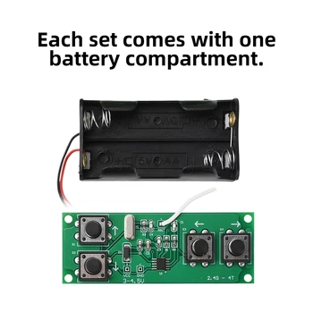 Set di Schede Ricevitori Wireless 2.4G a 4 Canali, Accessori per Modellini di Auto, Navi e Carri Armati Telecomandati