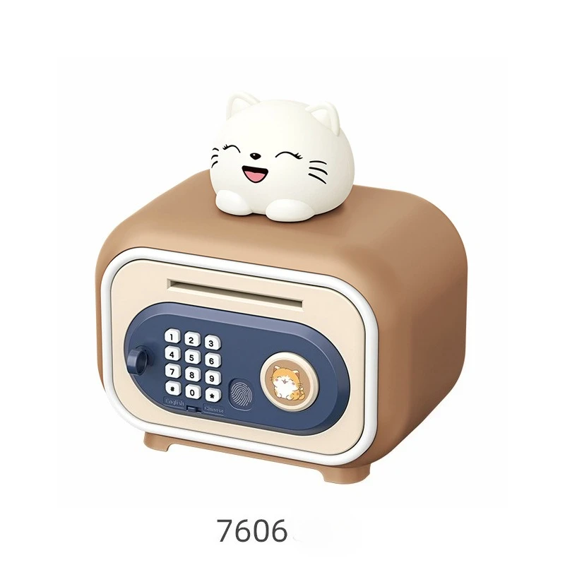어린이 자동 롤링 돈 번호 귀여운 동전 저금통 다기능 ATM 돈 저금 상자 장난감
