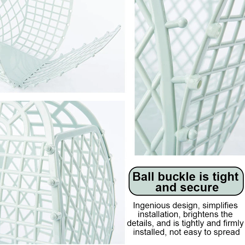 5 Color Large Plastic Food Basket Bathroom Storage Basket Can Be Disassembled Shopping Storage