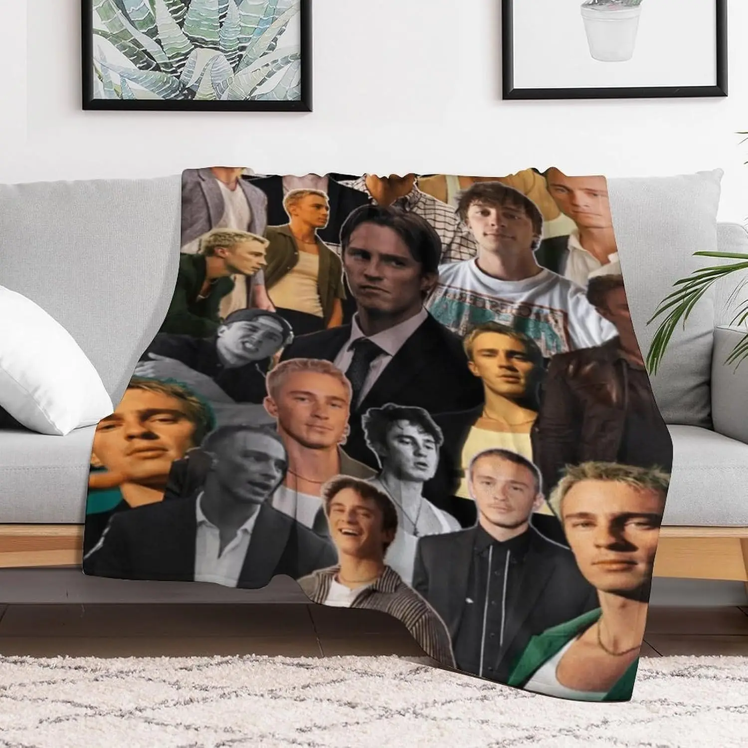 PTNQAZ Drew Starkey Blanket,Blanket,Soft and Comfortable Flannel Blanket,Suitable for Outdoor Travel Camping,Room Bed Sofa Decor