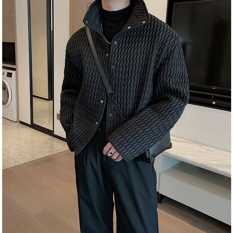 High-level Lightweight Cotton Coat for Men's Casual Ruffian Handsome Short Parkas Men's Korean New Winter Fashion Padded Jackets