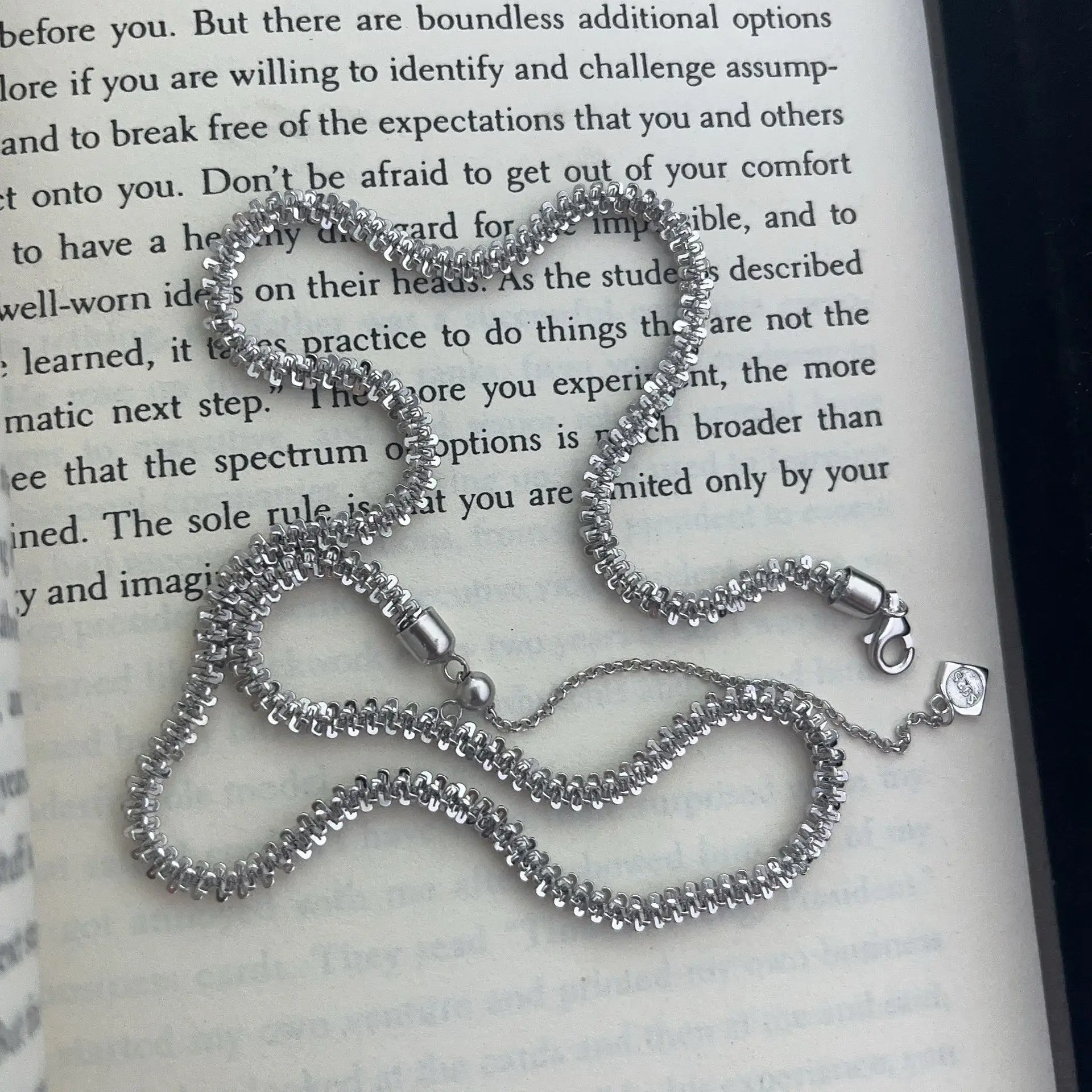 BPOYB S925 Pure Sterling Silver Starry Sparkling Necklace Collarbone Handmade Snake Pendant Chain Fashion Luxury High Quality