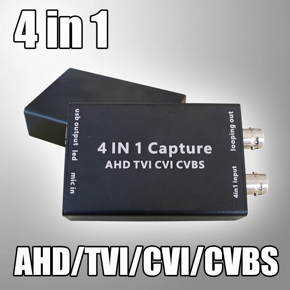 4 in 1 AHD CVBS CVI TVI USB 3.0 비디오 컨버터 UVC UAC 표준 1080P 60FPS 오디오 비디오 ...