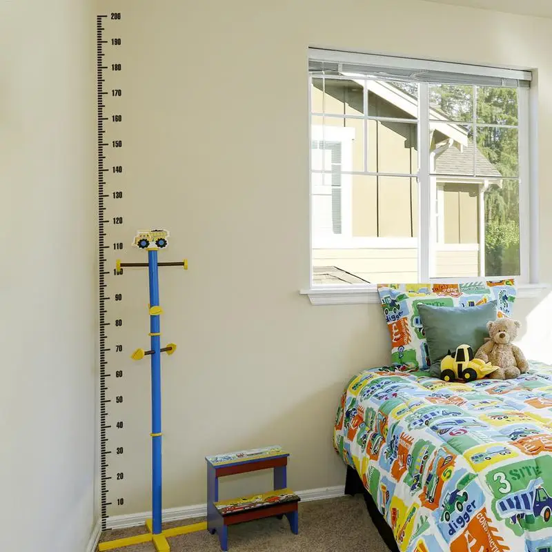 Cartoon Height Scale Wall Sticker Creative 0-200cm Measure Height Children Ruler Grow Up Chart Wall Decals Room Decoration