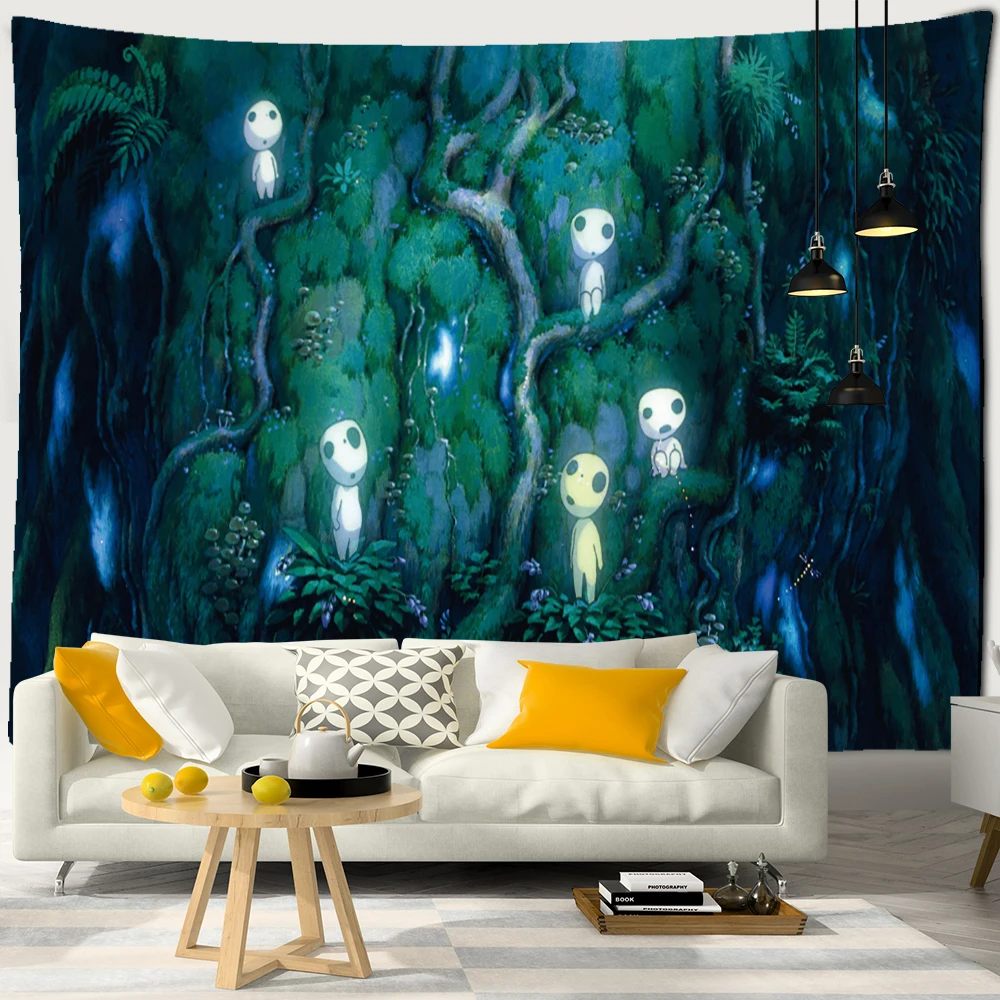 Retro Cute Skeleton Tapestry Ancient Animal Psychedelic Witchcraft Wall Hanging Bohemian Room Dorm Decor tapestry decorations