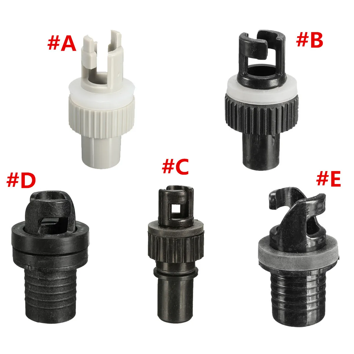 

5 Sizes Air Pump Hose Valve Adapter For HR Halkey-Roberts Kayak Inflatable Boat