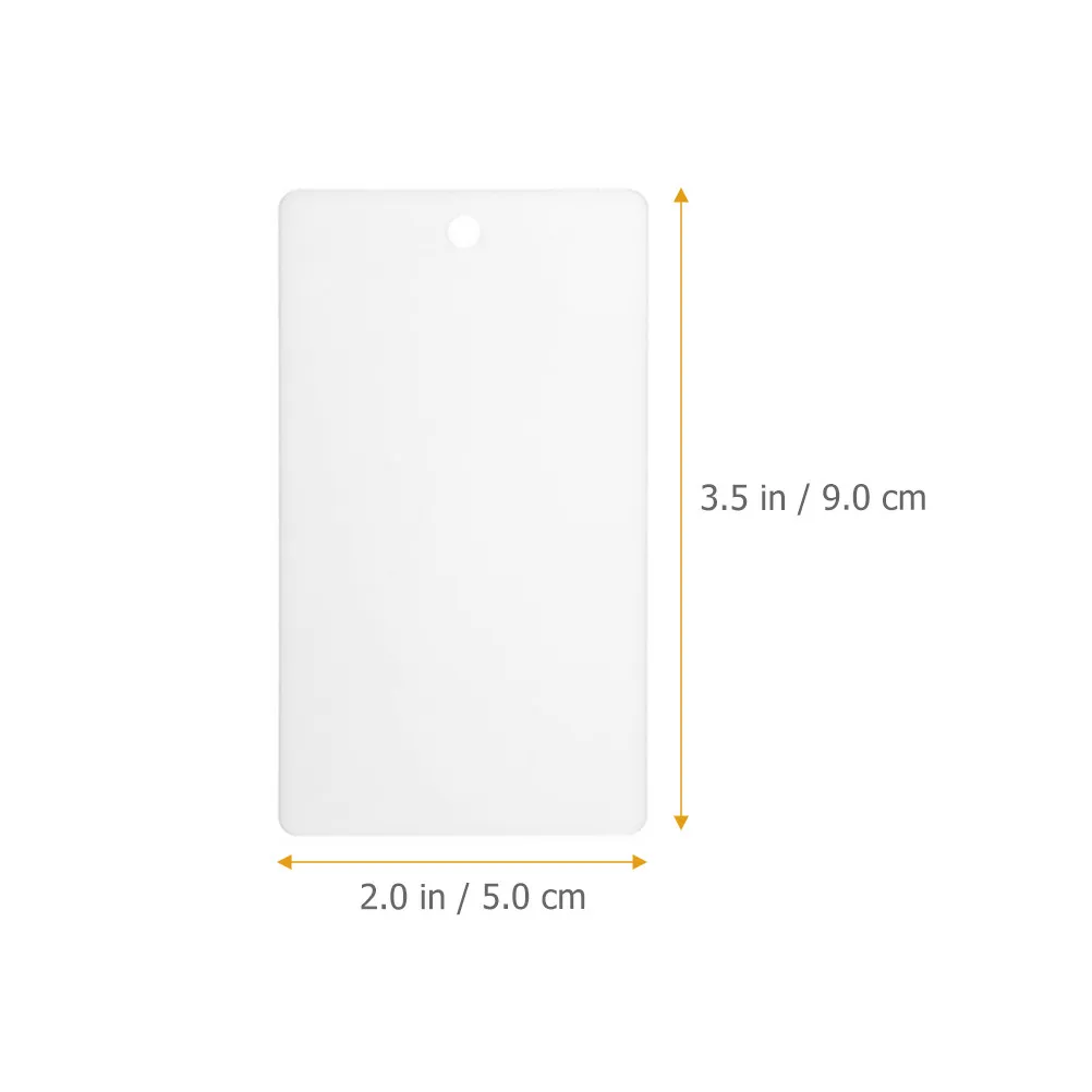 16Pcs 바구니 보관 용기 용 흰색 아크릴 바구니 라벨 끈이있는 걸이형 정리 태그 심플한 디자인 간편한 청소