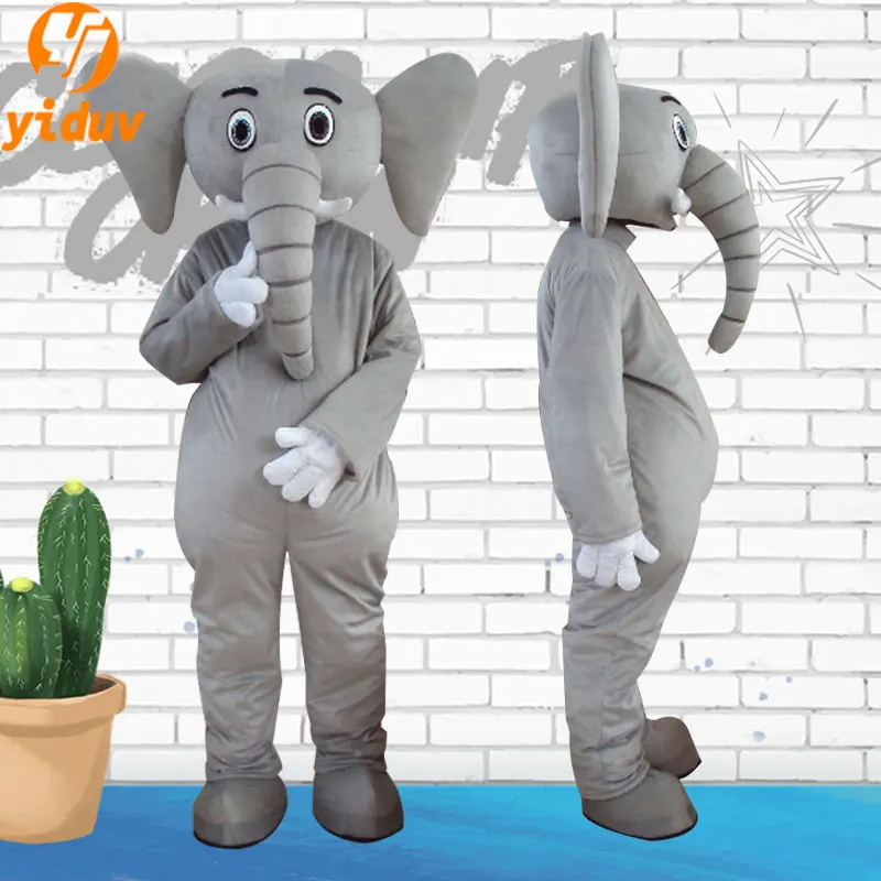 

Easter Grey Elephant Mascot Cartoon Doll Cosplay Costume for Adult Man Woman Christmas Activity Halloween Holiday Christma Party