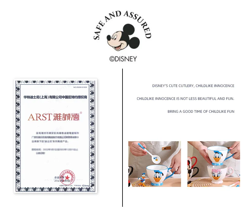 Disney Minnie Breakfast Cup Anime Water Cup 1-Pcs