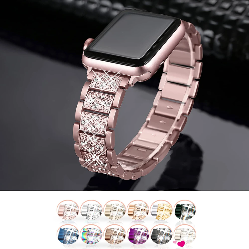 Luxury Diamond Bling Metal Bracelet Strap