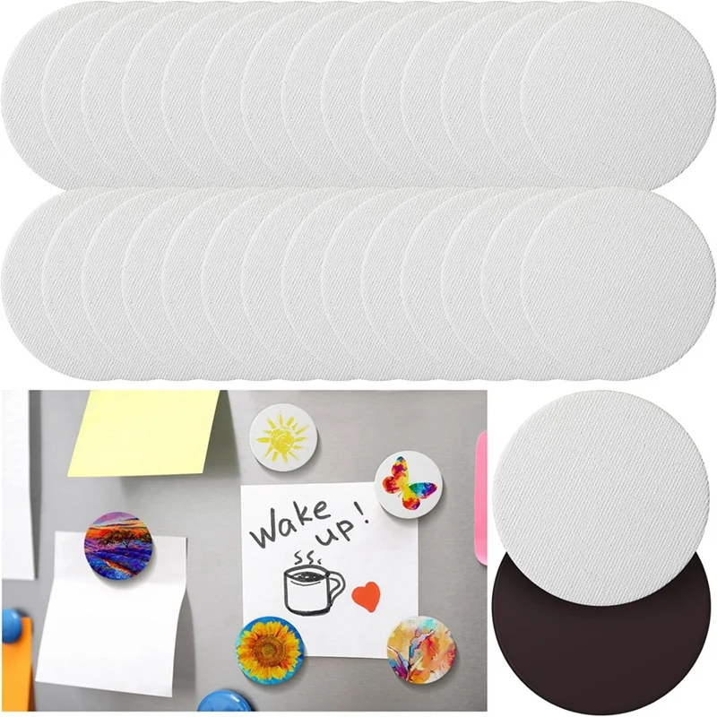 25 Piece Magnetic Painting Canvas Panels White Mini Canvas Panels DIY Refrigerator Decoration