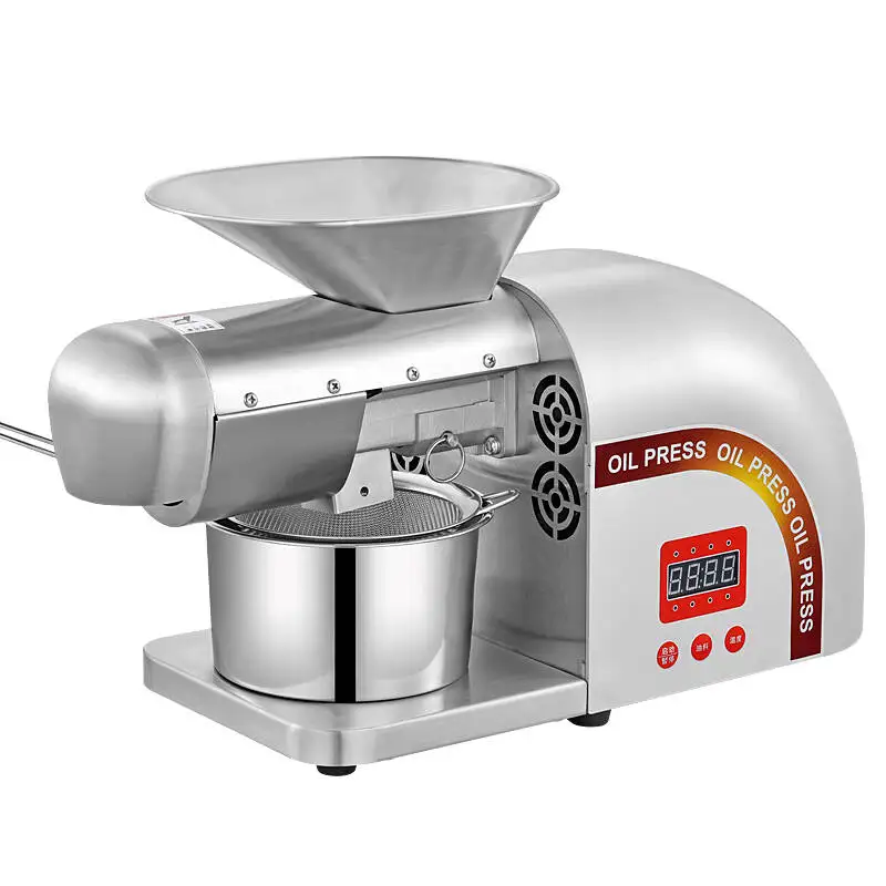 New Stainless Steel Oil Press Olives Press Machine Commercial Home Oil Making Machine Presser 110V220V available Cold oil press machine