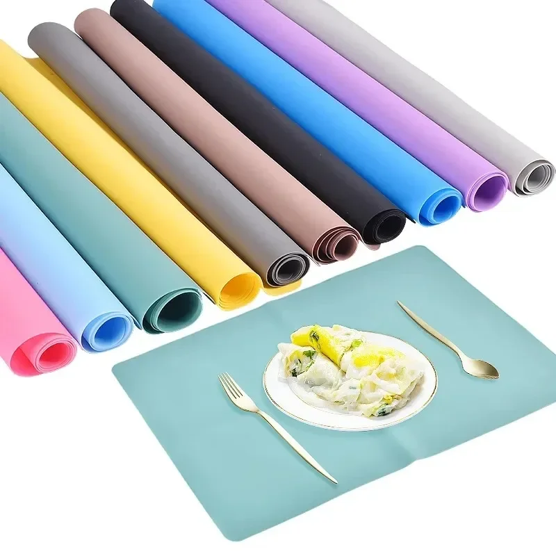 Silicone Waterproof Heat Resistant Non Slip Placemats