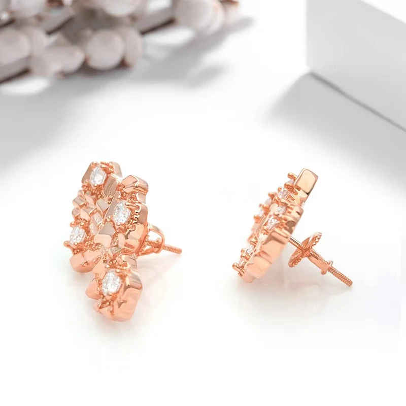 Hiphop 1,2 ct echte d Farbe vvs1 moissan ite Ohr stecker für Frauen Männer 925 Sterling Silber Diamant Ohrringe bestanden Test positiv