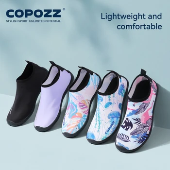 COPOZZ Beach Water Shoes Swimming Surfing Non-Slip Breathable Sneakers Men Women Diving Summer Unisex Snorkeling Flat Shoes 1