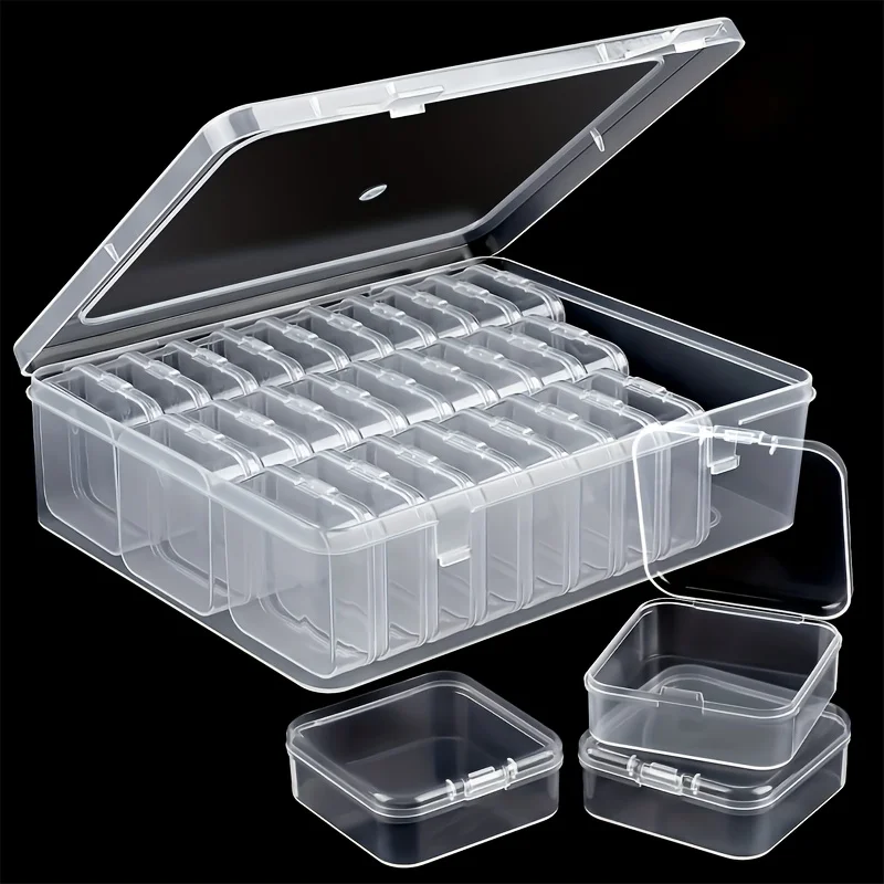 Plastic Storage Box Set with Small Containers for Jewelry Beads - Image 2