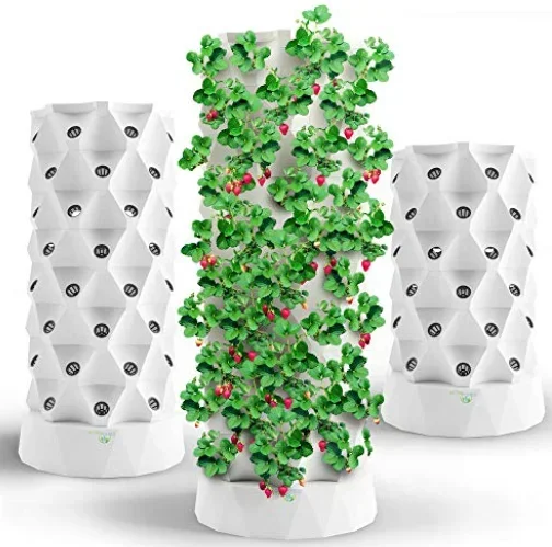 

high yield indoor hydroponic tower system pineapple tower home grow system hydroponics 80 holes