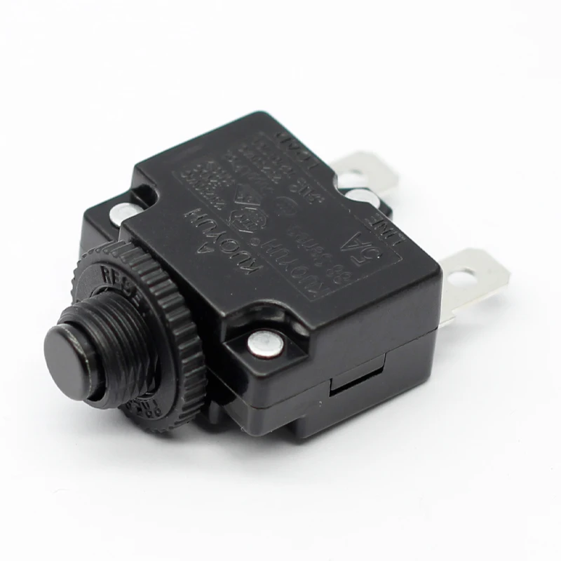 Kuoyuh 27A Thermal Circuit Breaker Button Switch Single Pole Push To