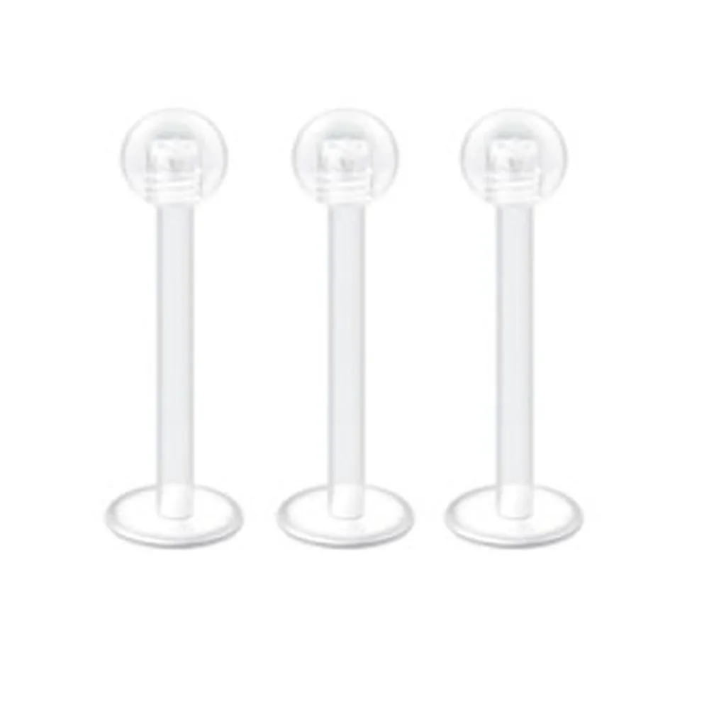 Lot De 12 Retainers Transparents Pour Piercing - Nez, Langue, Nombril, Septum | Placeholder Discret En Acrylique Pour IRM, Chirurgie - 11