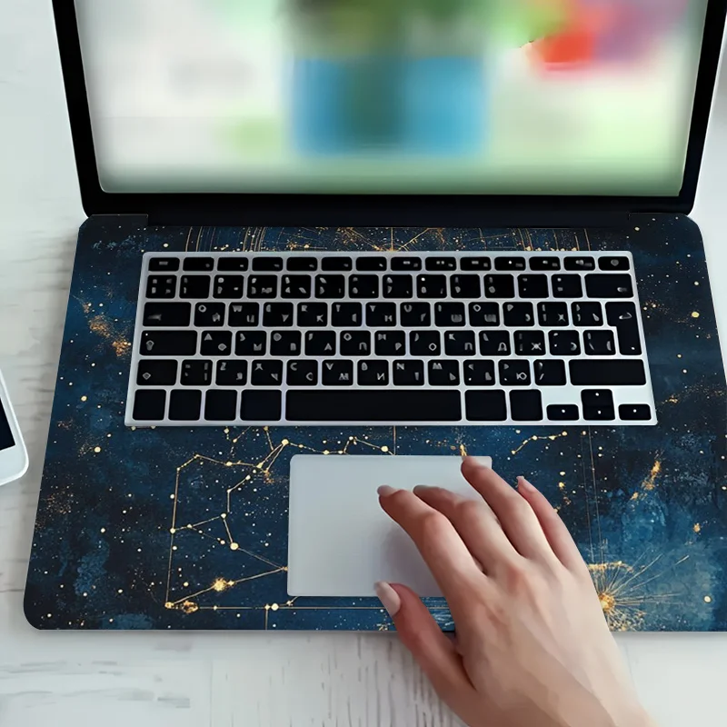 2 조각 해바라기 노트북 스티커 자체 접착식 긁힘 방지 PVC 보호 필름 12-15.6 인치 노트북에 적합