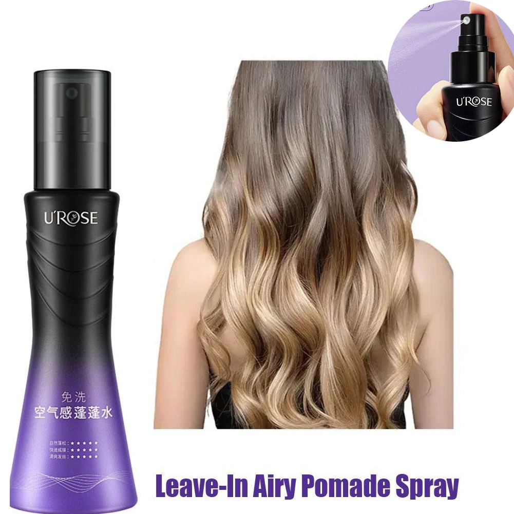 Leave-In Refreshing Volume Non-Sticky Spray Hair Care Airy Pomade Long-Lasting Styling Fluffy Leave-in Conditioning Spray 2PCs