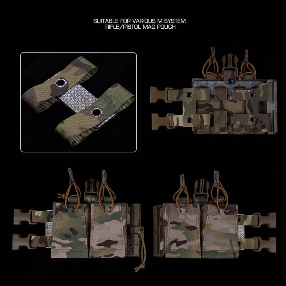 모듈식 전술 체스트 리그 V2 MOLLE 사냥 전투 훈련 에어소프트 탄창 파우치 마운트 DIY 체스트 리그 베스트 퀵 릴리즈 기어