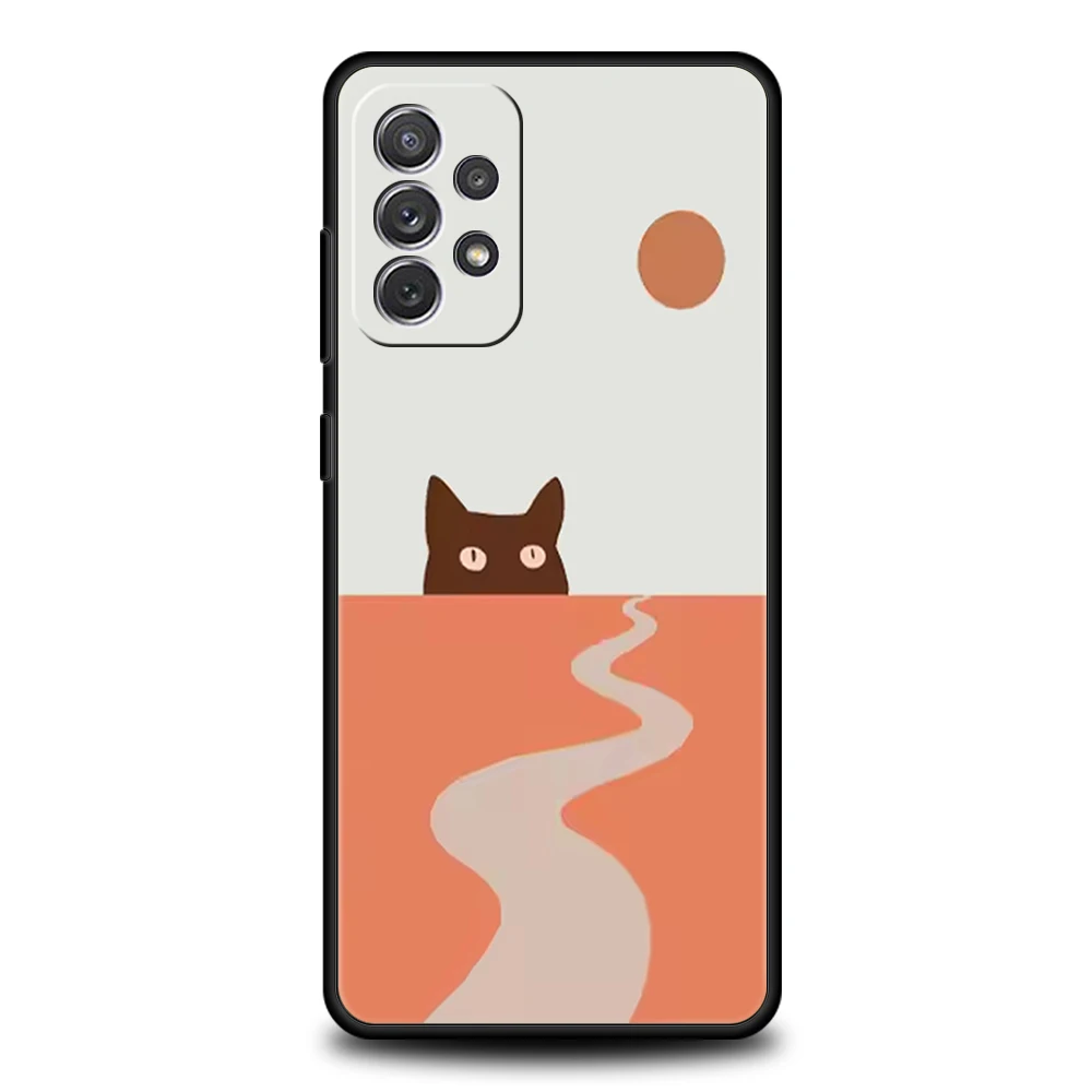 Cute Cat Design Phone Case Cover - Stylish and Durable Protection