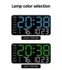 Extra Large Digital Wall Clock with LED Display with Date, Temperature, Timer for Living Room, Bedroom, Gift for Seniors 5