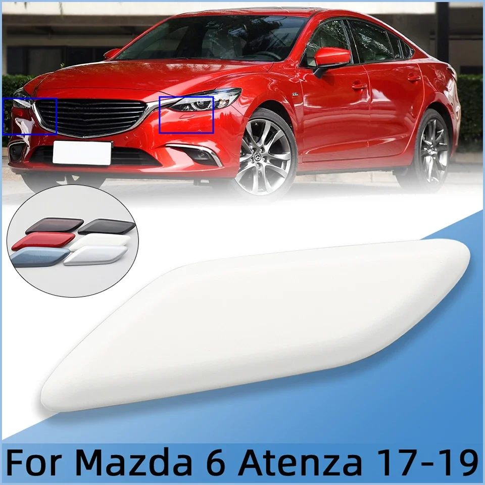 

Car Headlight Washer Spray Nozzle Cap Cover For Mazda 6 Atenza 2017 2018 2019 Front Bumper Headlamp Cleaner Shell Jet Lid Trim