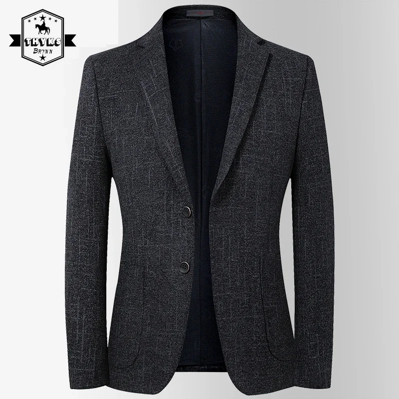 

Mens Vaguelett Blazers Casual Suit Jacket Chaquetas Elegantes Hombres Men Slim Fit Fashion 2024 Autumn and Winter